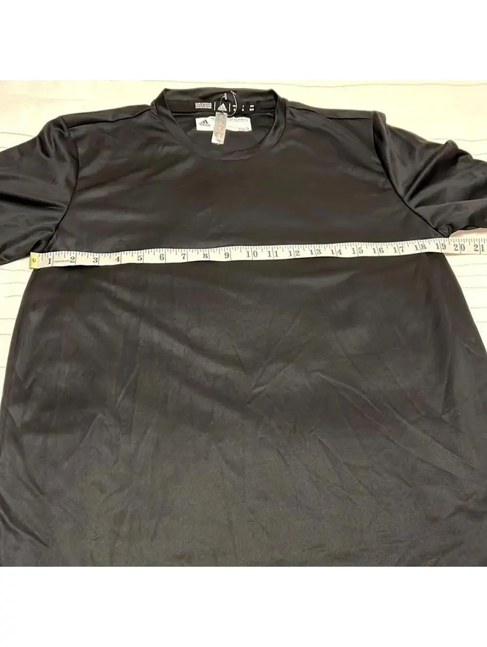 Adidas Climalite‎ Black Crew Neck Performance Tee Men's Medium